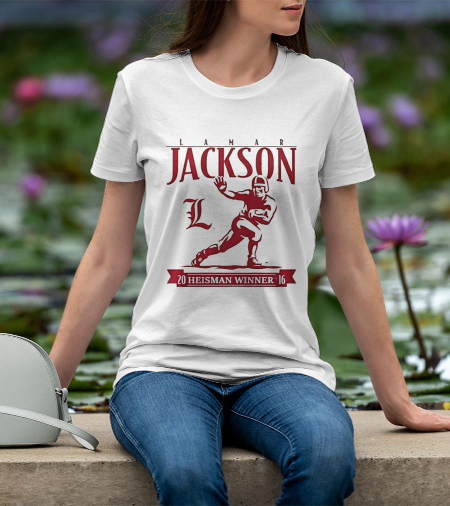 Lamar Jackson Louisville Football Heisman Winner 2016 T-Shirt