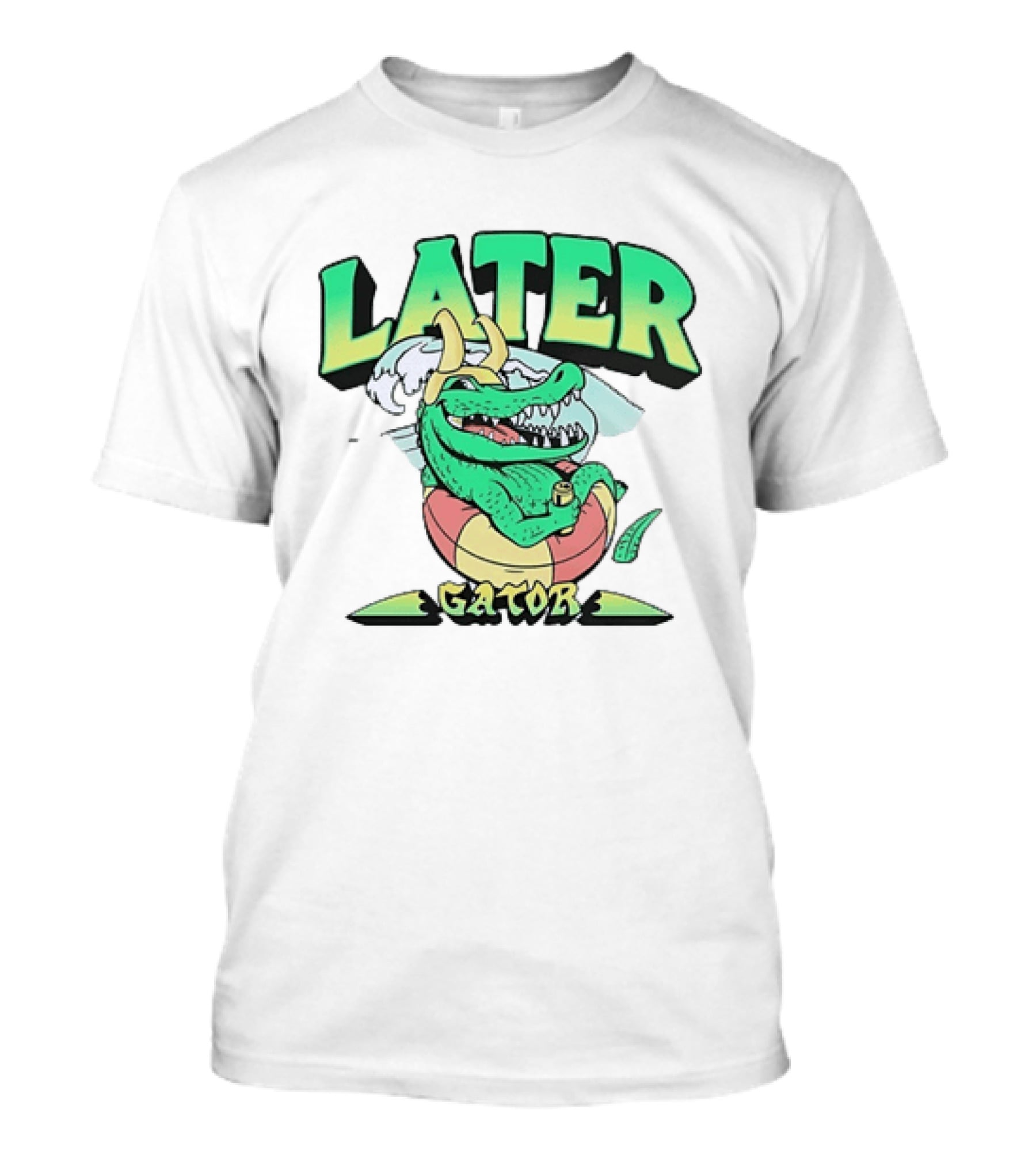 Later Gator Loki Alligator Marvel Disney Plus Floating Relaxation T-Shirt