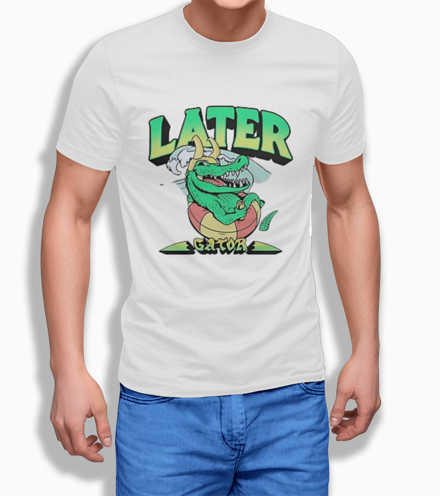 Later Gator Loki Alligator Marvel Disney Plus Floating Relaxation T-Shirt
