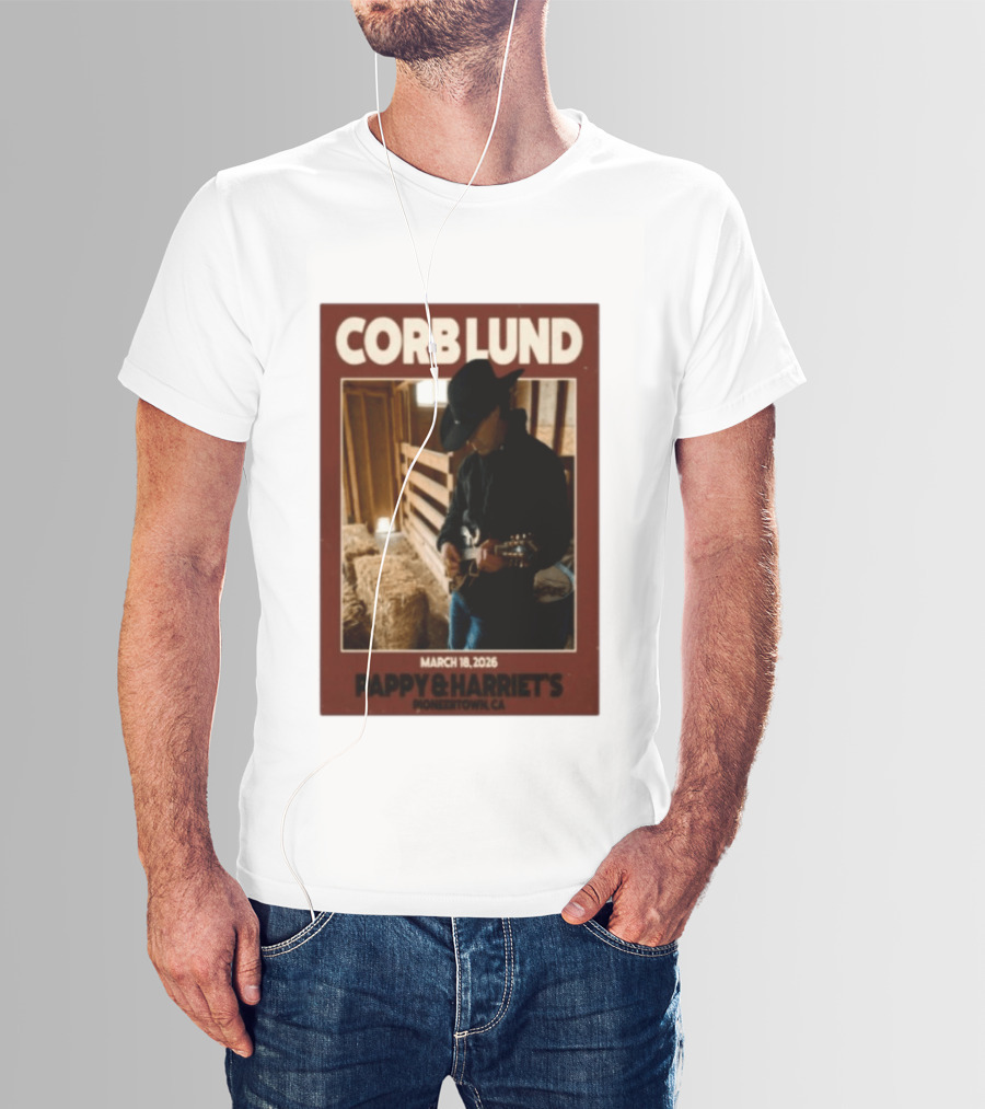 Corb Lund Live At Pappy & Harriet's Pioneertown CA March 18 2026 T-Shirt