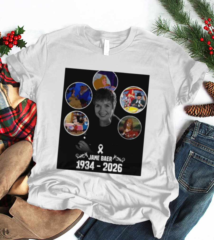 Jane Baer 1934 2026 Beauty And The Beast Sleeping Beauty Dumbo Mary Poppins Fox And The Hound Mickey Mouse T-Shirt
