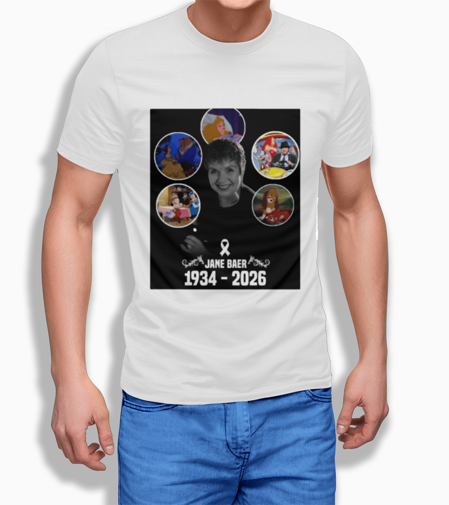 Jane Baer 1934 2026 Beauty And The Beast Sleeping Beauty Dumbo Mary Poppins Fox And The Hound Mickey Mouse T-Shirt