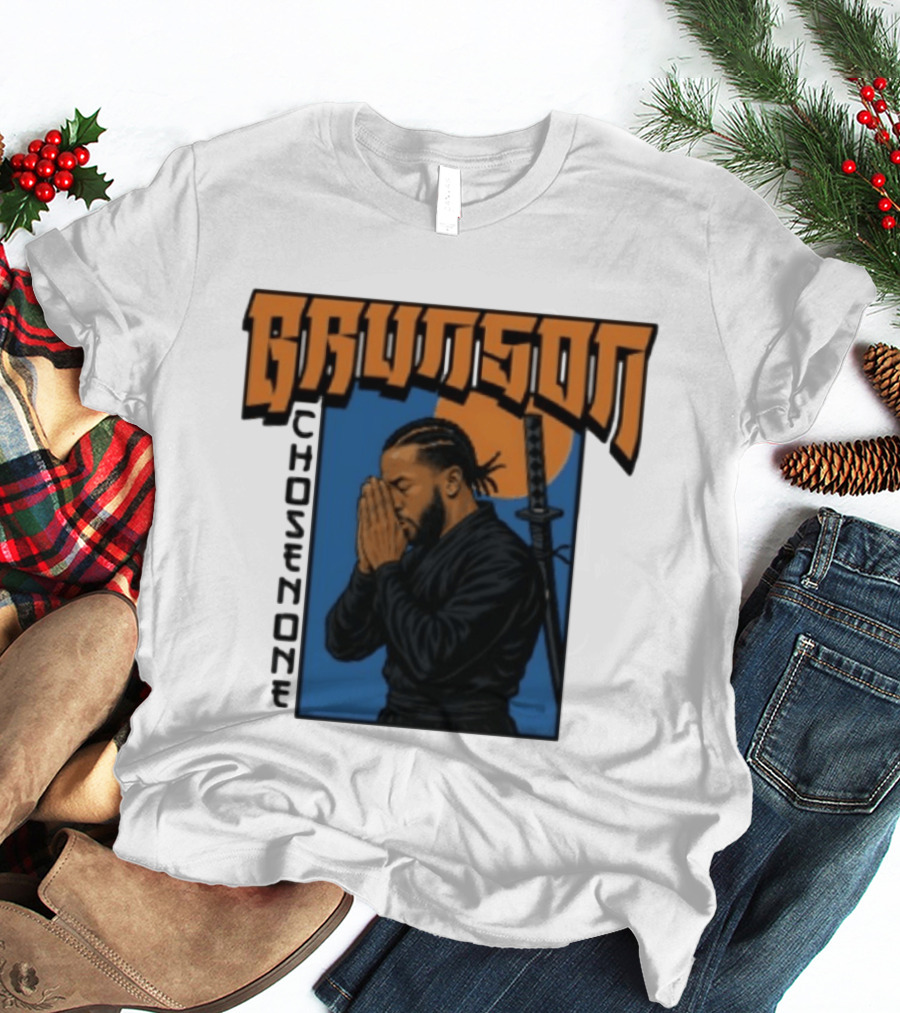 Brunson Chosen One Samurai Style Meditation And Sword T-Shirt