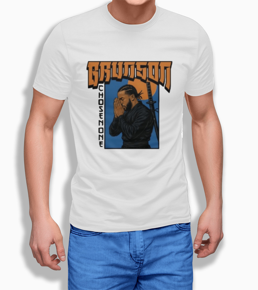 Brunson Chosen One Samurai Style Meditation And Sword T-Shirt