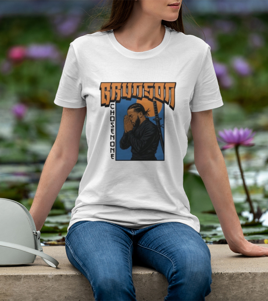 Brunson Chosen One Samurai Style Meditation And Sword T-Shirt