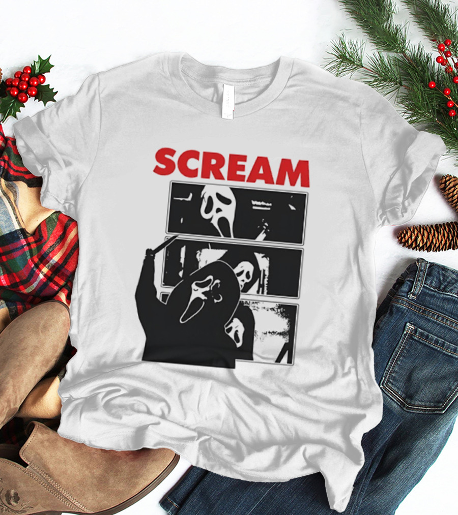 Scream Ghostface Slasher Horror Movie 90s T-Shirt