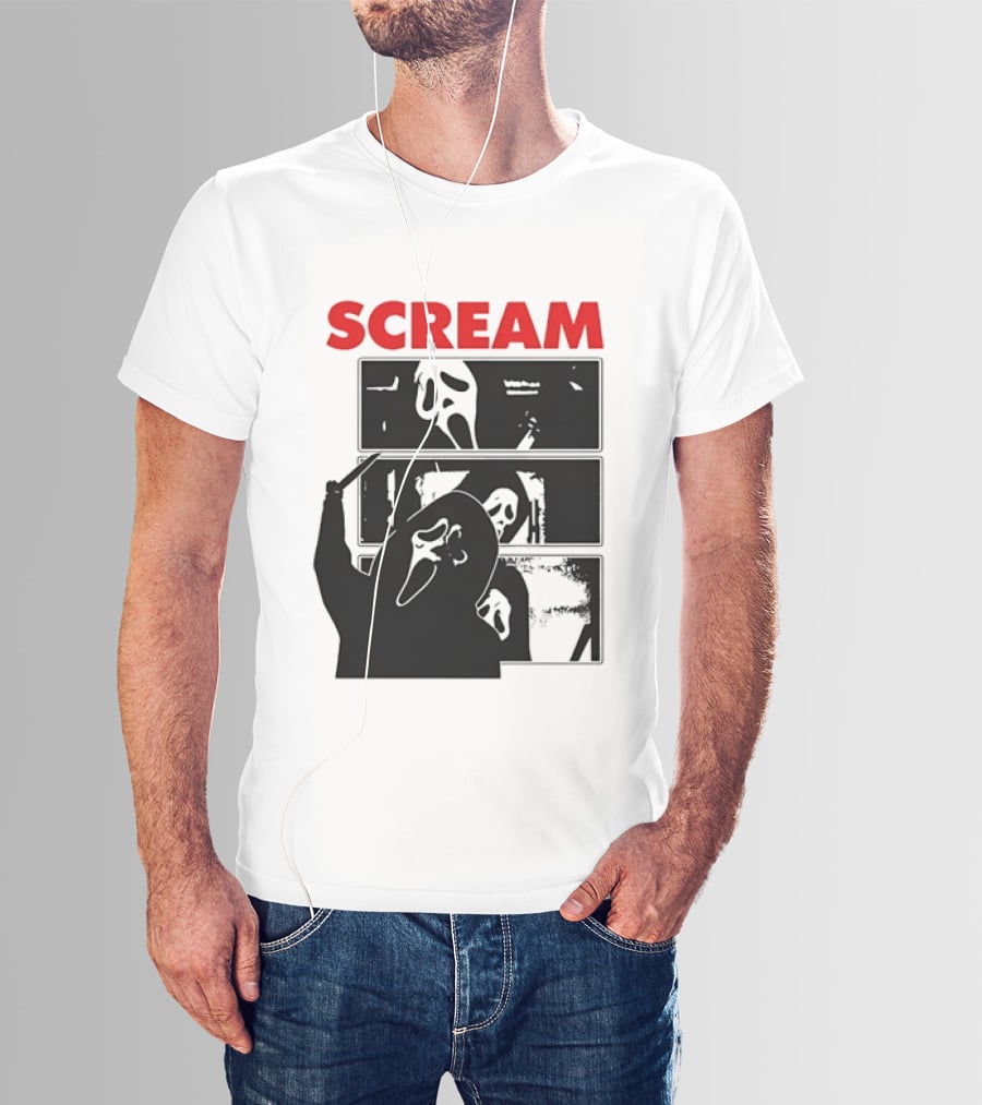 Scream Ghostface Slasher Horror Movie 90s T-Shirt