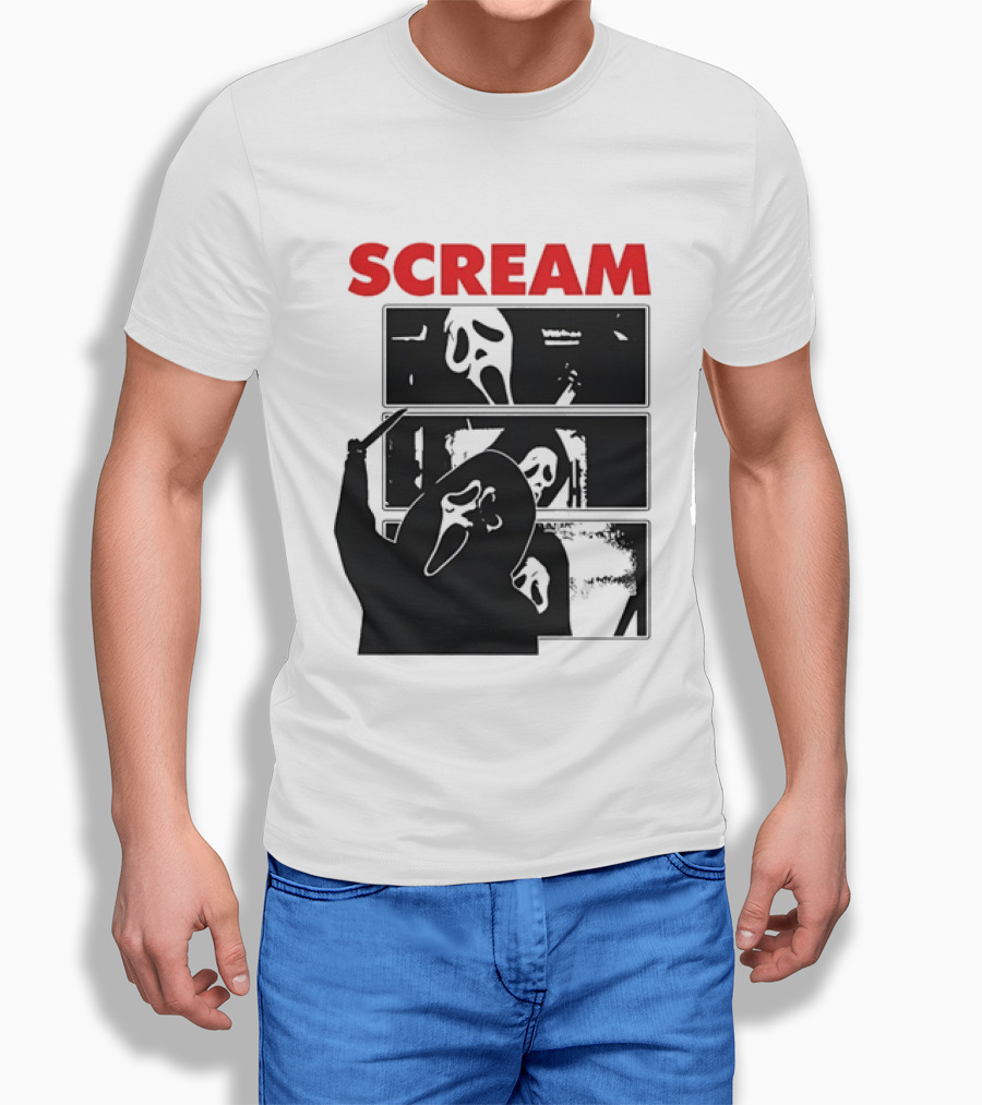 Scream Ghostface Slasher Horror Movie 90s T-Shirt