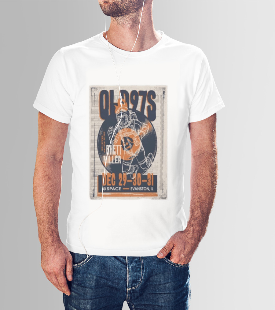 Old 97s Rhett Miller Dec 29 30 31 2025 Space Evanston Il T-Shirt