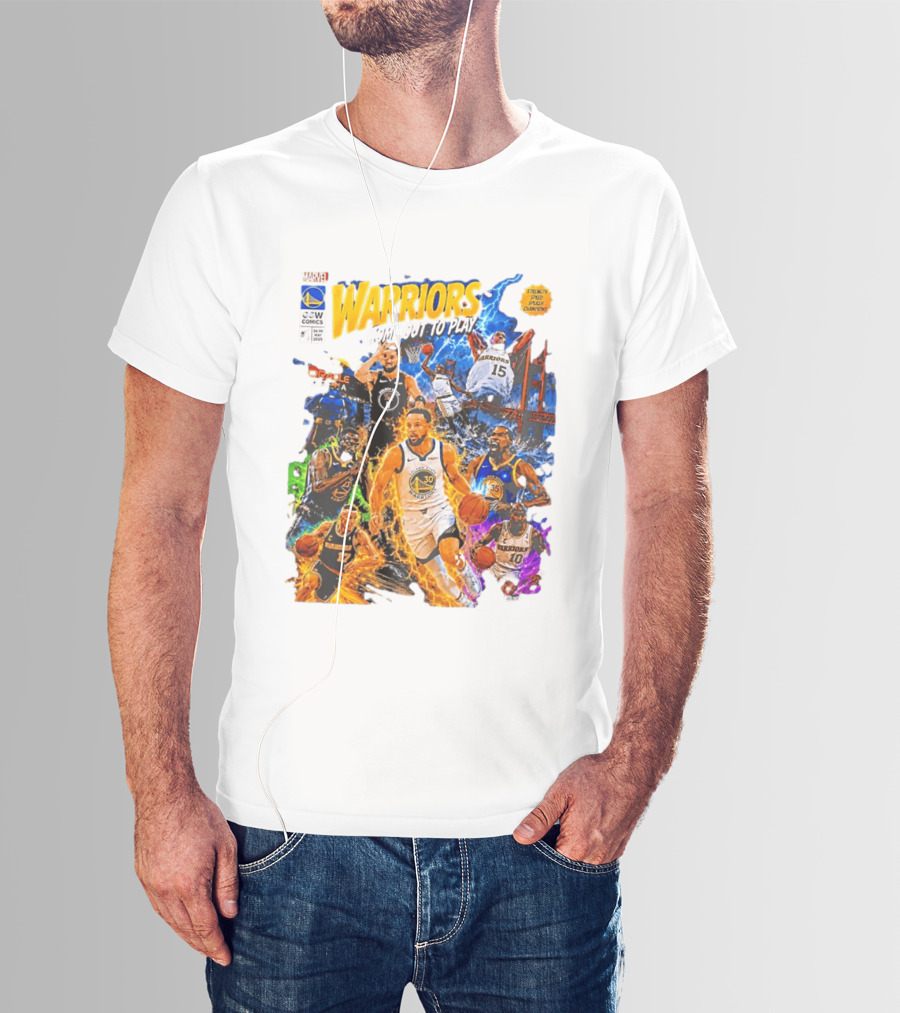 Golden State Warriors Come Out To Play Comic Book Marvel Oracle Arena T-Shirt