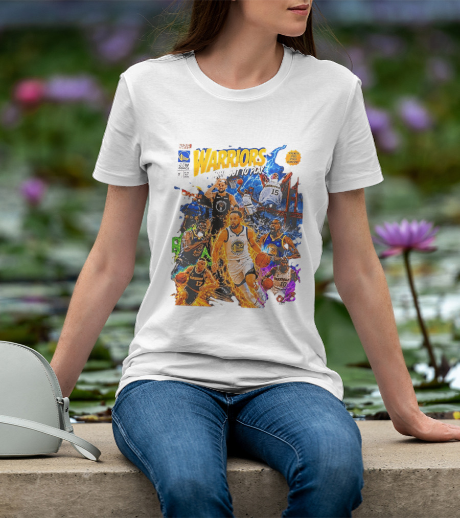 Golden State Warriors Come Out To Play Comic Book Marvel Oracle Arena T-Shirt