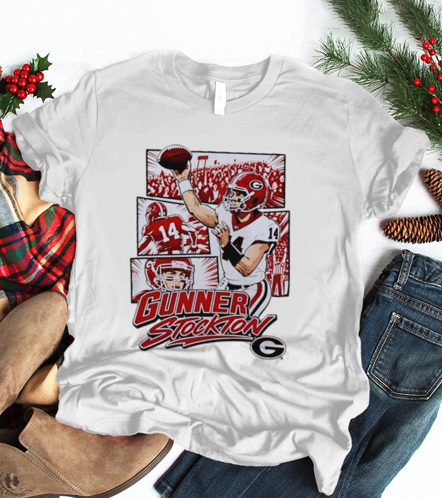 Gunner Stockton Georgia Bulldogs Football Player 14 T-Shirt