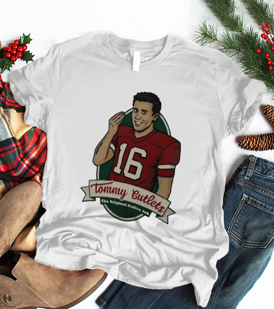 Tommy DeVito 16 Football Jersey Tommy Cutlets The Original Italian Sub T-Shirt