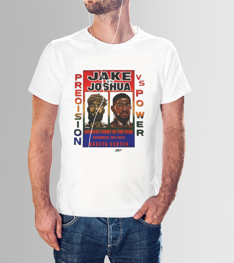 Jake Paul Vs Anthony Joshua Precision Vs Power Biggest Fight Of The Year December 19th 2025 Kaseya Center T-Shirt