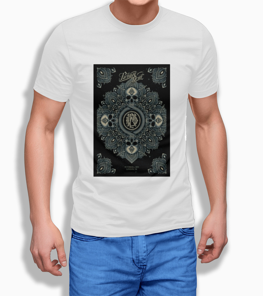 Parkway Drive Tour London UK October 4 2025 Mandala And Skull T-Shirt