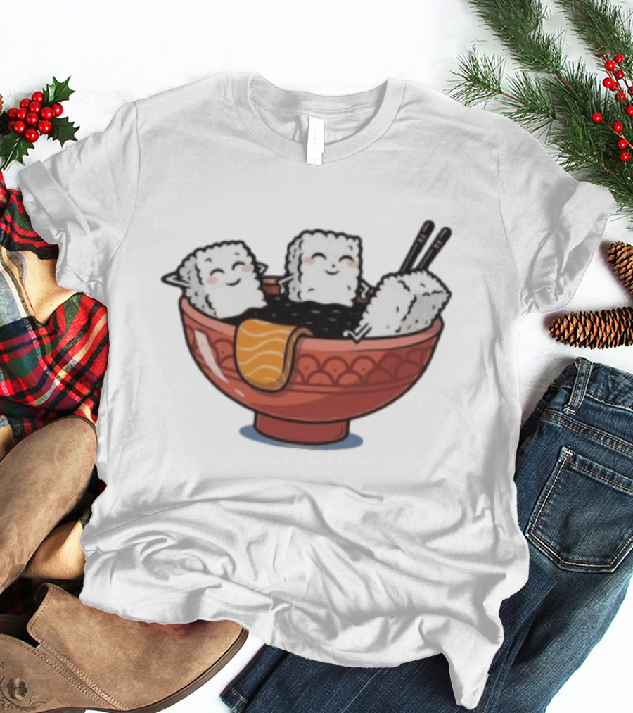 Original Sushi Relax Soaking In Soy Sauce Bowl T-Shirt