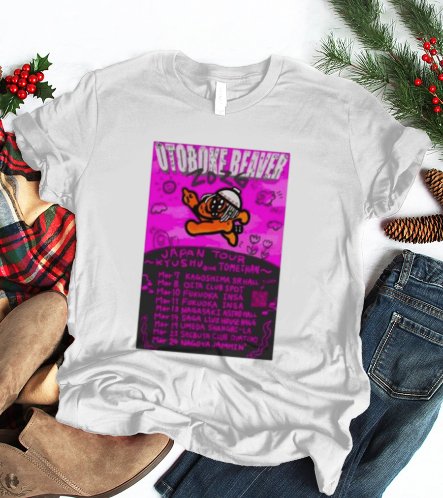 Otoboke Beaver Japan Tour 2026 Kyushu Tomiehan Kagoshima Oita Fukuoka Nagasaki Saga Umeda Shibuya Nagoya T-Shirt