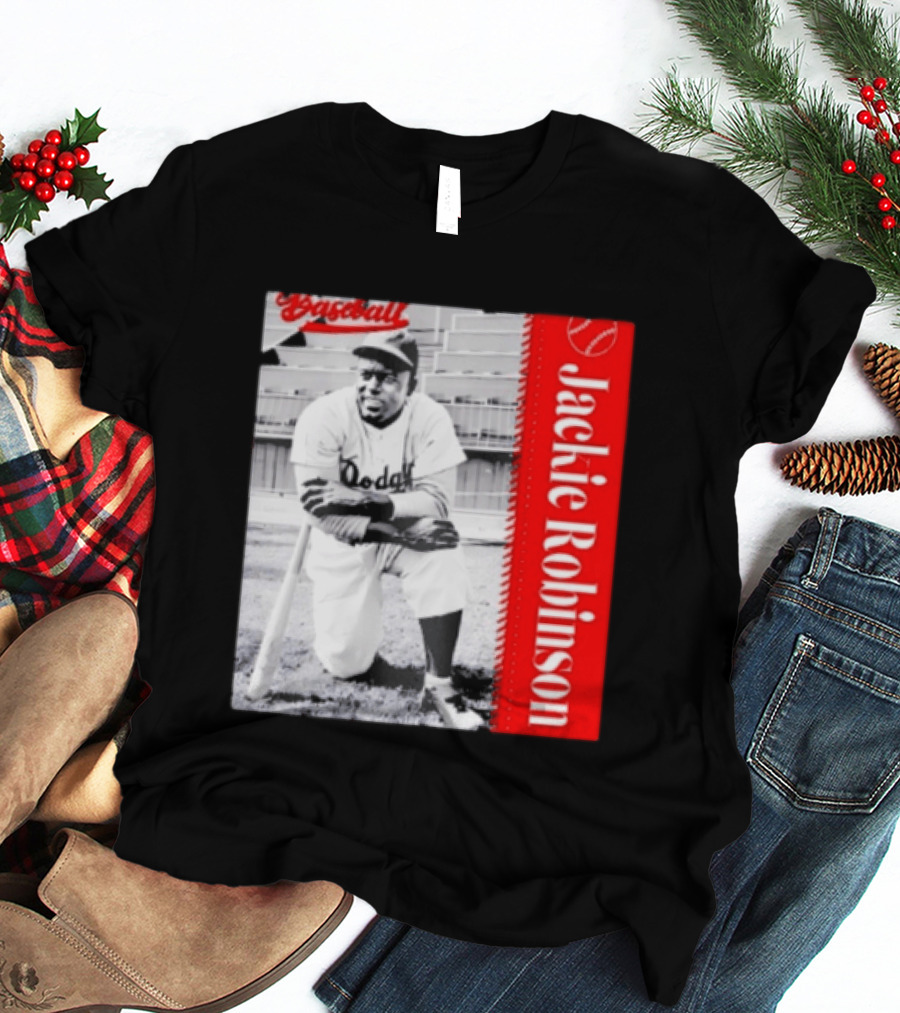 Jackie Robinson Brooklyn Dodgers MLB Baseball Legend T-Shirt