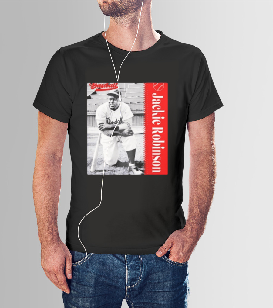 Jackie Robinson Brooklyn Dodgers MLB Baseball Legend T-Shirt