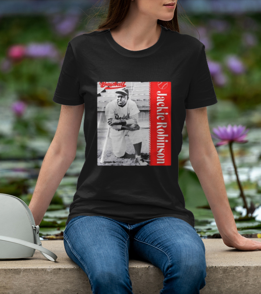 Jackie Robinson Brooklyn Dodgers MLB Baseball Legend T-Shirt
