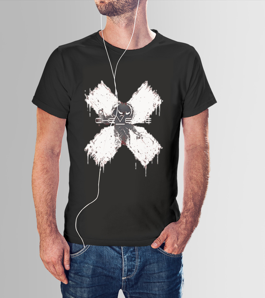 Chevelle Band Alternative Metal Hard Rock Distressed X T-Shirt