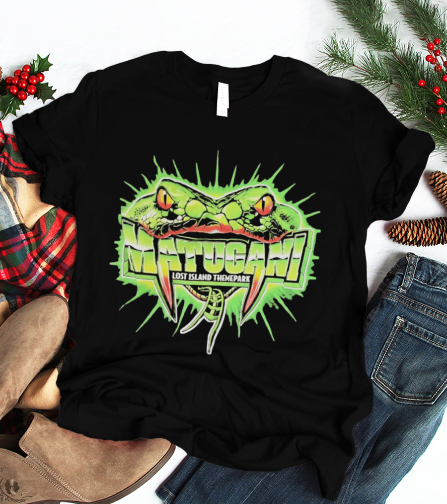 Matugani Snake Roller Lost Island Themepark Adventure T-Shirt