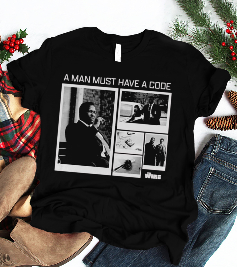 A Man Must Have A Code The Wire Oversized T-Shirt