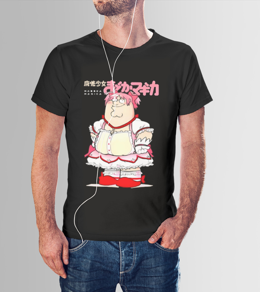 Madoka Peter Griffin Family Guy Puella Magi Madoka Magica Crossover Anime T-Shirt