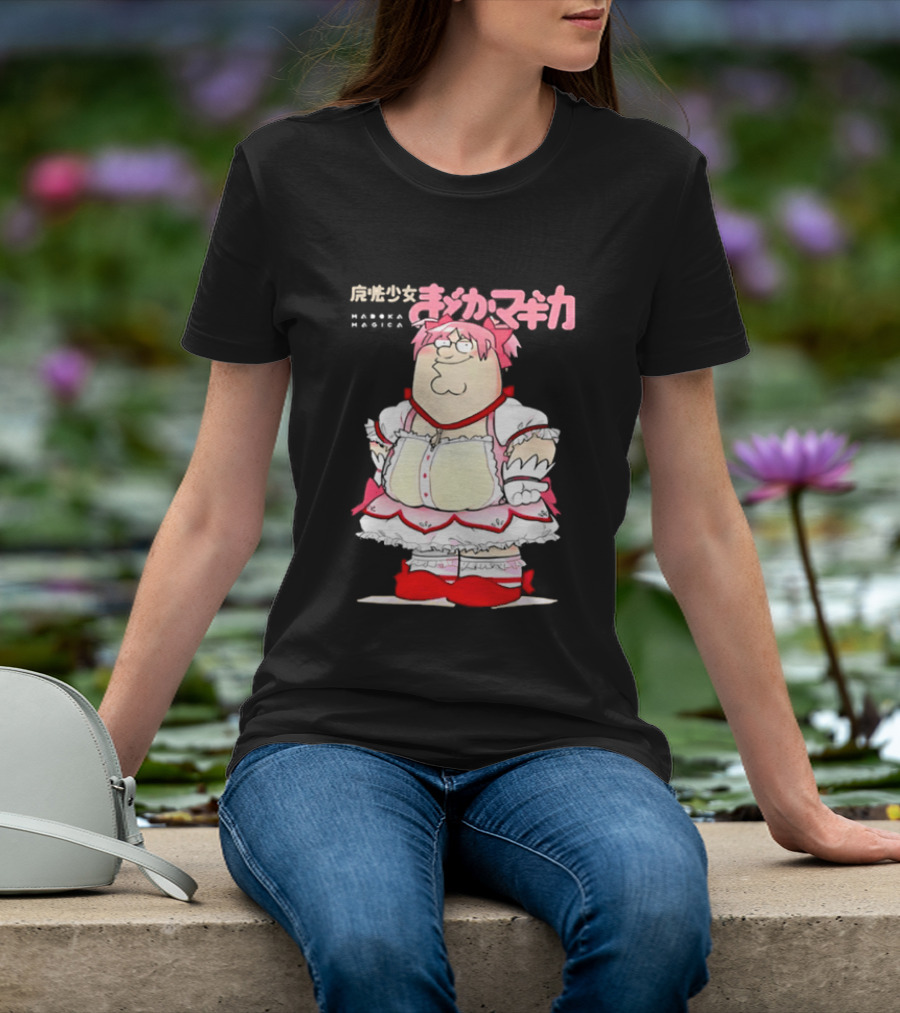 Madoka Peter Griffin Family Guy Puella Magi Madoka Magica Crossover Anime T-Shirt