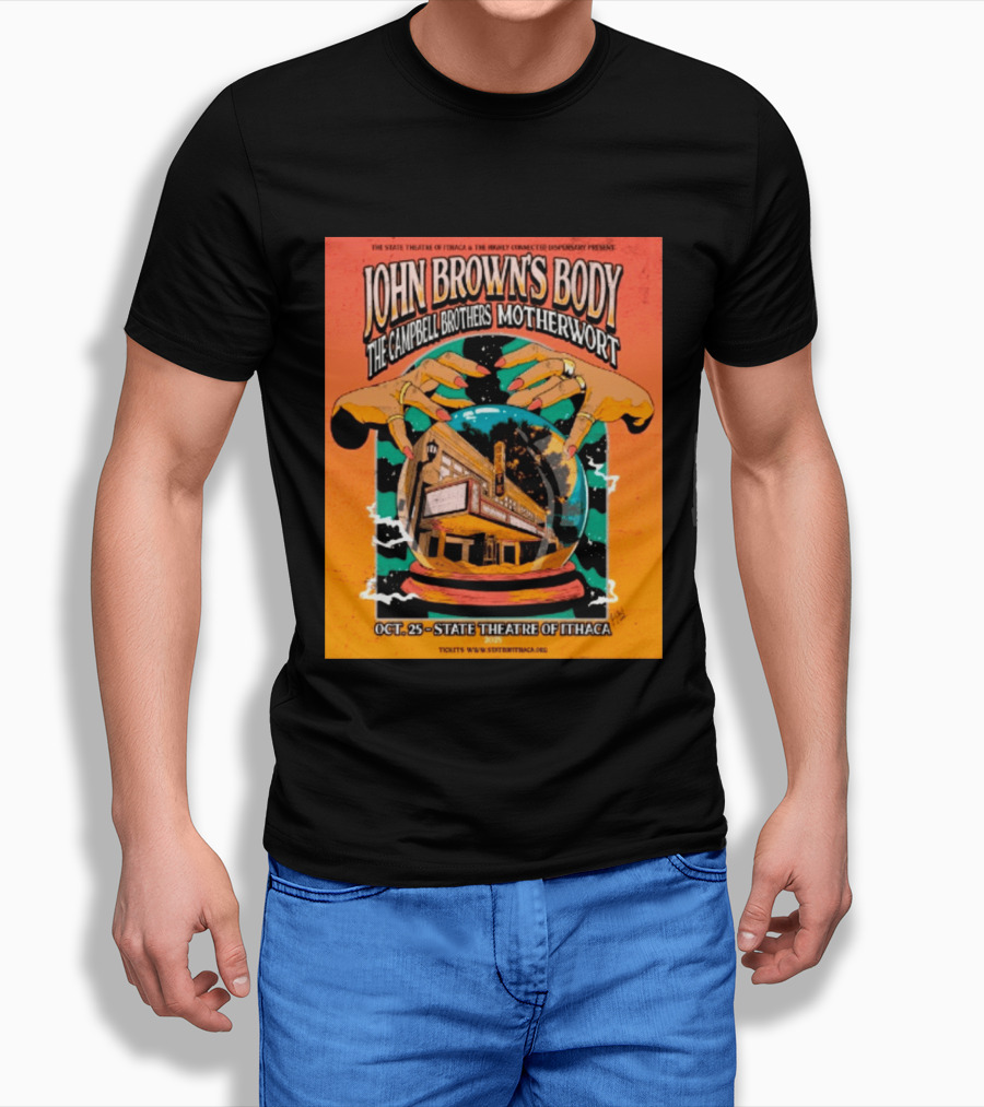 John Browns Body The Campbell Brothers Motherwort October 25 2025 State Theatre Of Ithaca Event T-Shirt