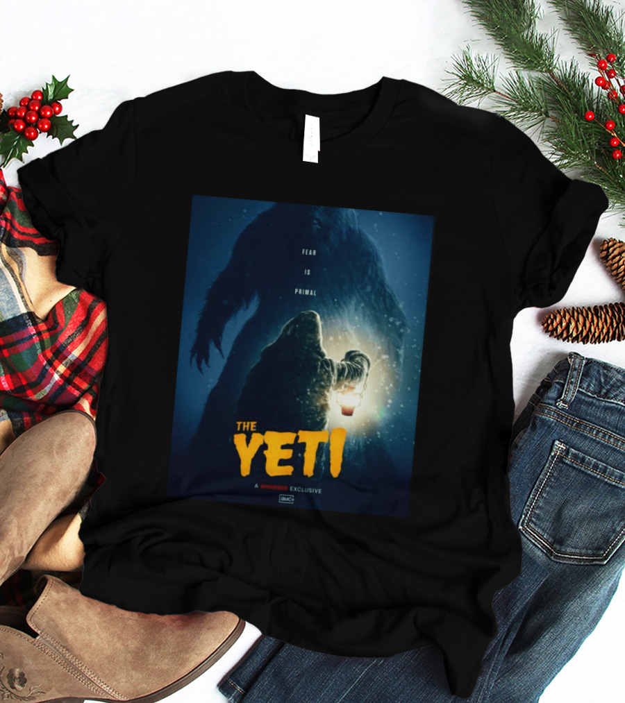 Fear Is Primal The Yeti A Shudder Exclusive AMC Lantern Shadowy Figure T-Shirt