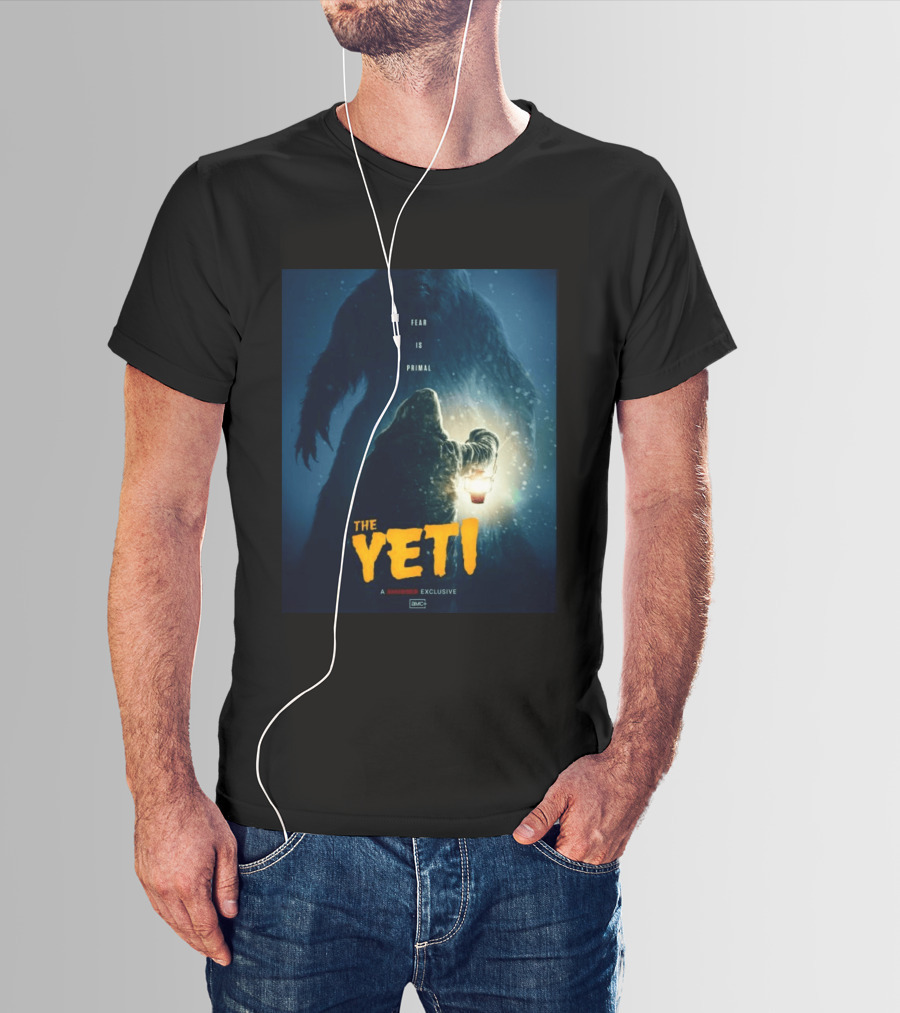 Fear Is Primal The Yeti A Shudder Exclusive AMC Lantern Shadowy Figure T-Shirt