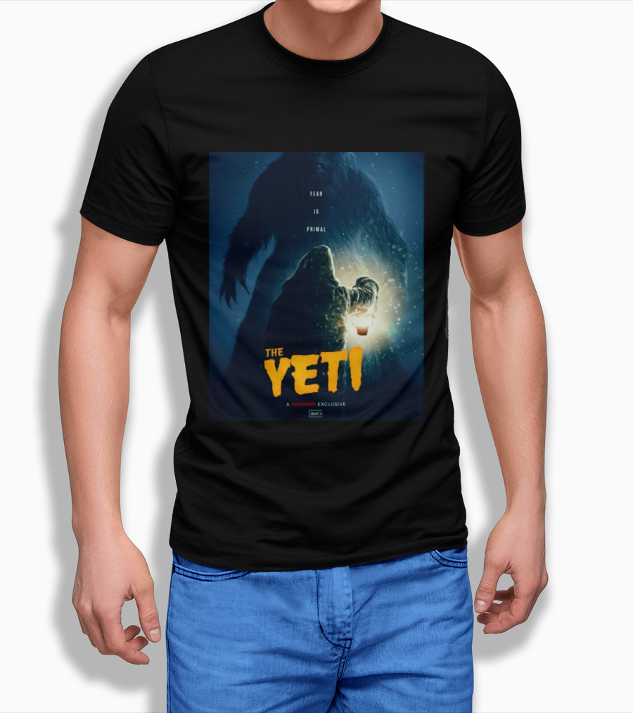 Fear Is Primal The Yeti A Shudder Exclusive AMC Lantern Shadowy Figure T-Shirt