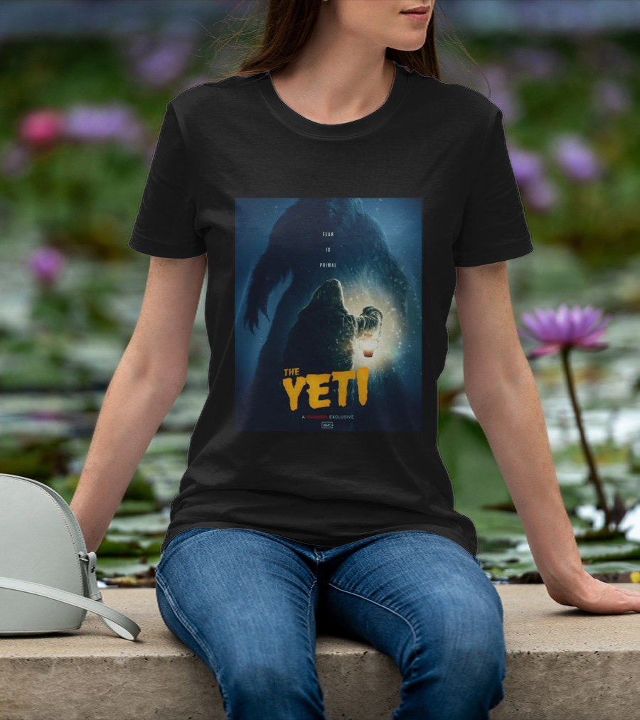 Fear Is Primal The Yeti A Shudder Exclusive AMC Lantern Shadowy Figure T-Shirt