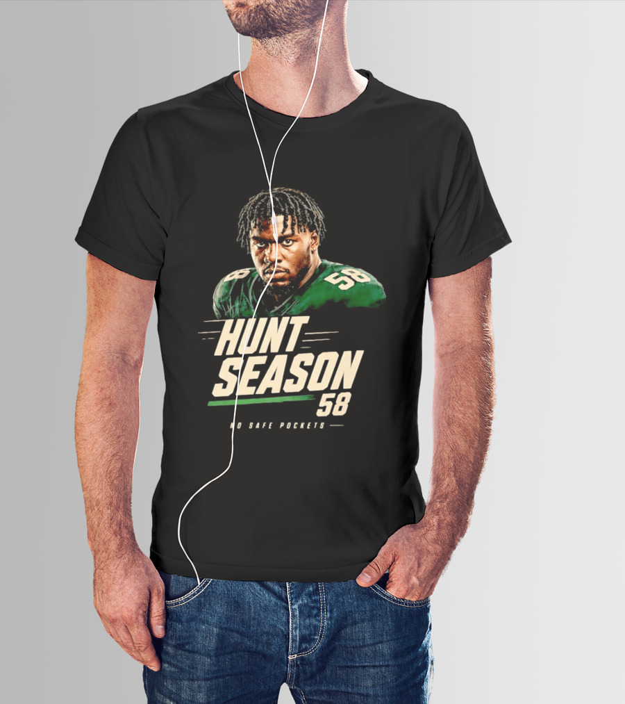 Nolan Smith Hunt Season 58 No Safe Pockets Philadelphia Eagles T-Shirt