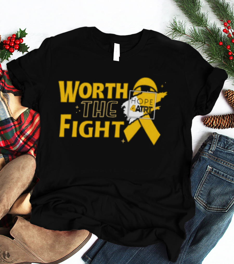 Worth The Fight Hope Yellow Ribbon 4 T-Shirt