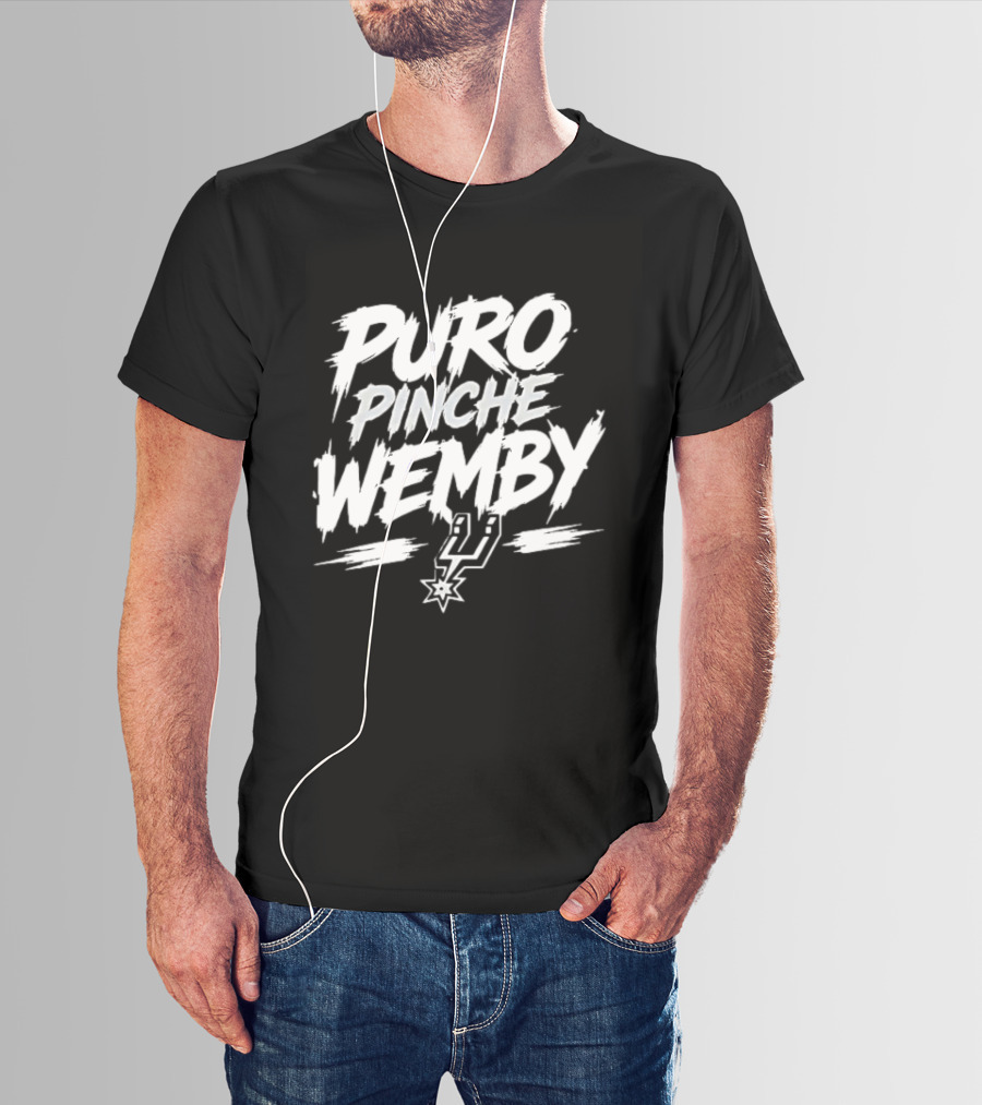 Puro Pinche Wemby San Antonio Spurs Basketball T-Shirt