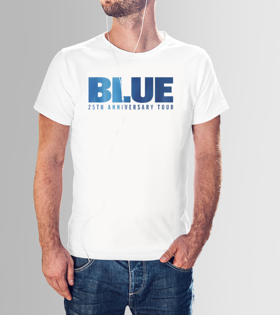 Blue 25th Anniversary Tour Music Concert Celebration T-Shirt