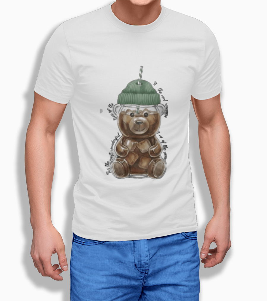 Starbucks Bear Cold Coffee Christmas 2023 Edition T-Shirt