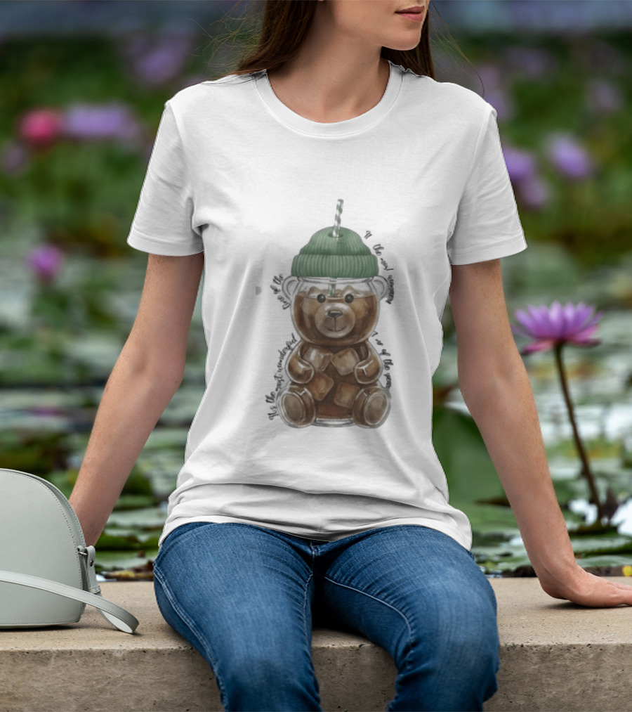 Starbucks Bear Cold Coffee Christmas 2023 Edition T-Shirt