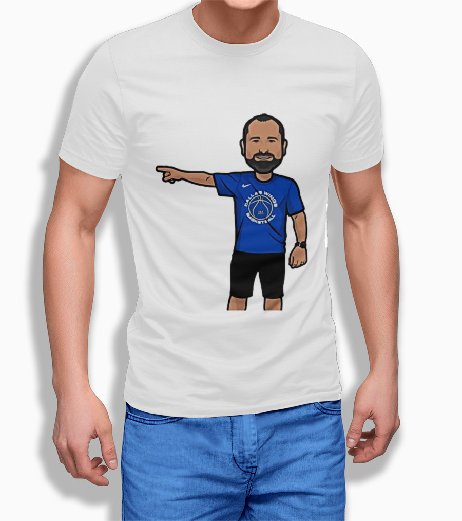 Dallas Wings Basketball Coach Jose Fernandez Classic Nike T-Shirt