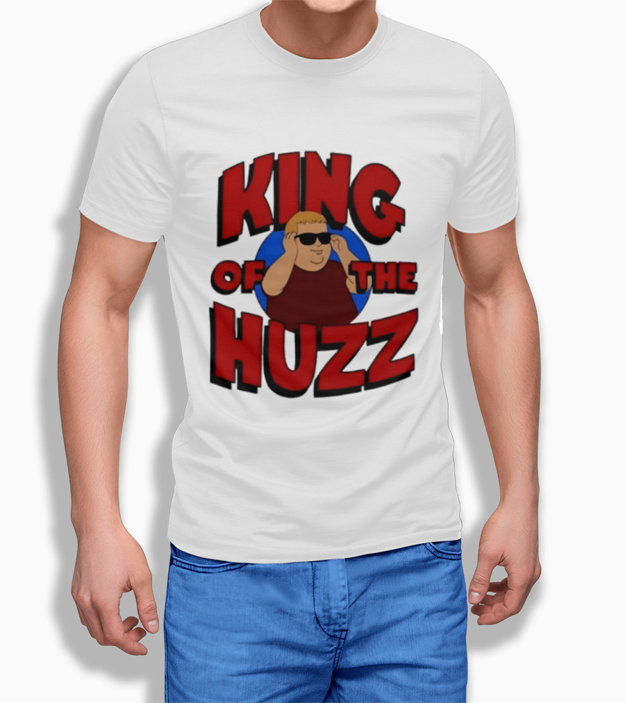 King Of The Huzz Iconic Retro Humor Vibe T-Shirt