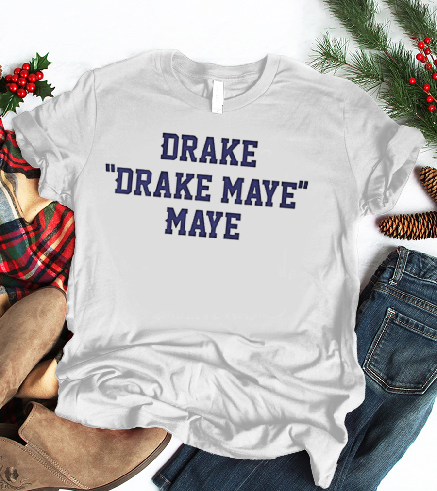Drake "Drake Maye" Maye Classic New England Patriots Football T-Shirt
