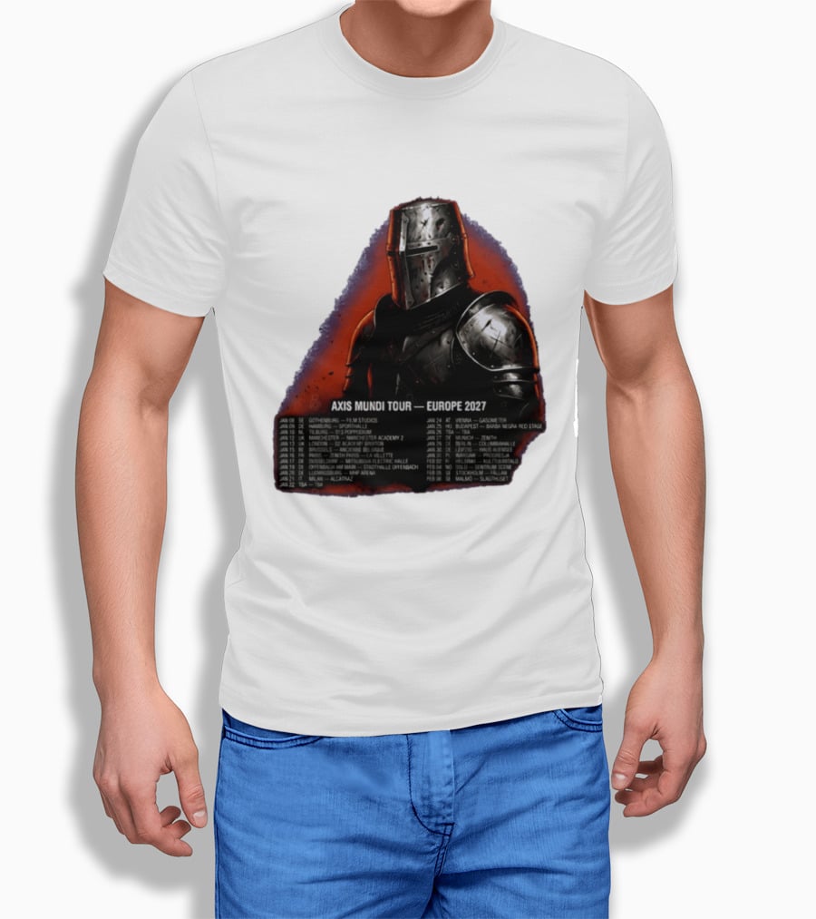 Imminence August Burns Red Axis Mundi Tour 2027 Europe Knights T-Shirt