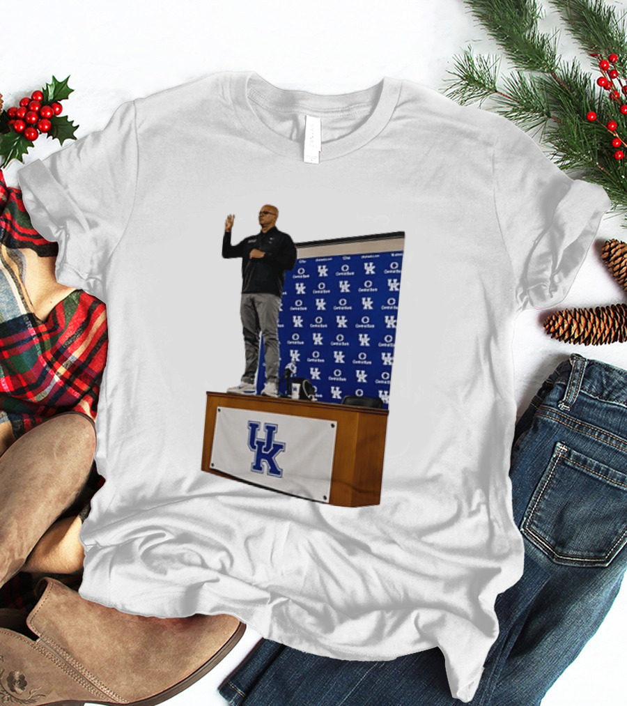 Mark Pope UK Wildcats Kentucky Basketball Coach Press Conference T-Shirt