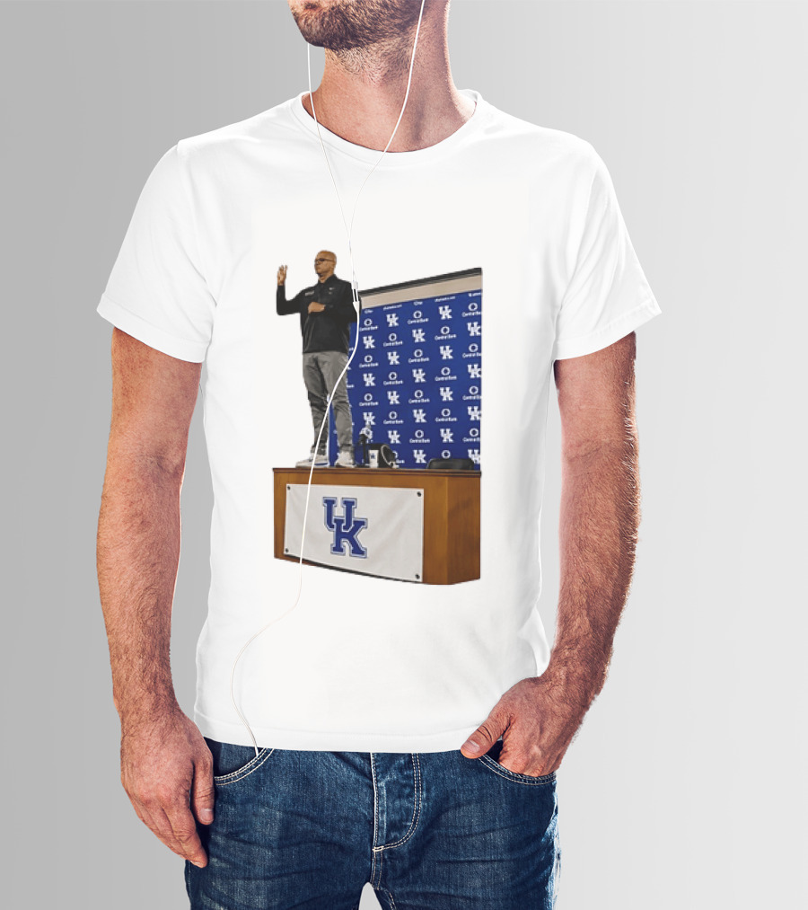 Mark Pope UK Wildcats Kentucky Basketball Coach Press Conference T-Shirt