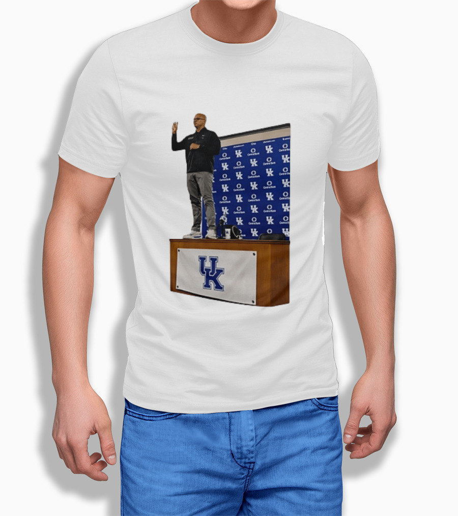 Mark Pope UK Wildcats Kentucky Basketball Coach Press Conference T-Shirt
