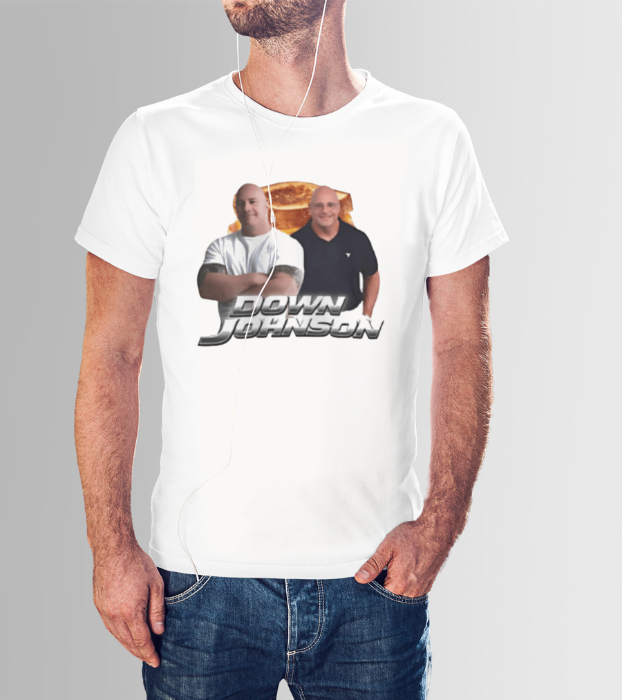 Dwayne Johnson Down Johnson Sandwich Image With Two Bald Men T-Shirt