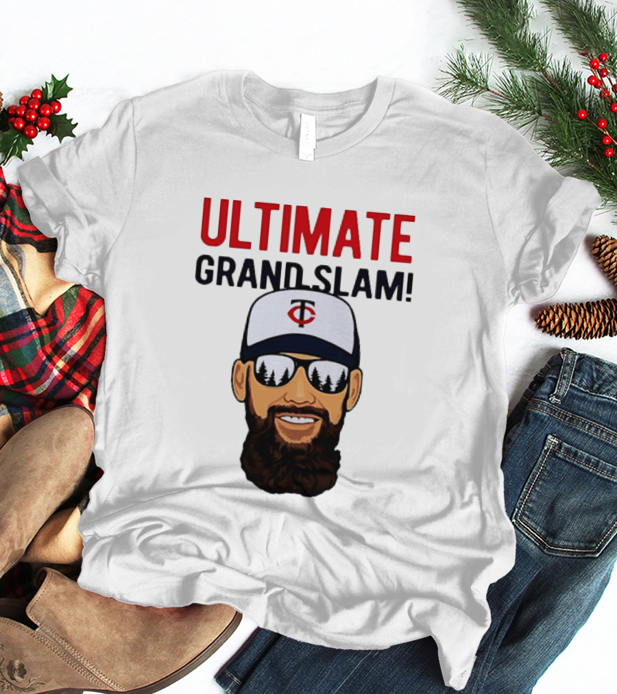 Minnesota Twins Ultimate Grand Slam MLB Bearded Player With Sunglasses T-Shirt