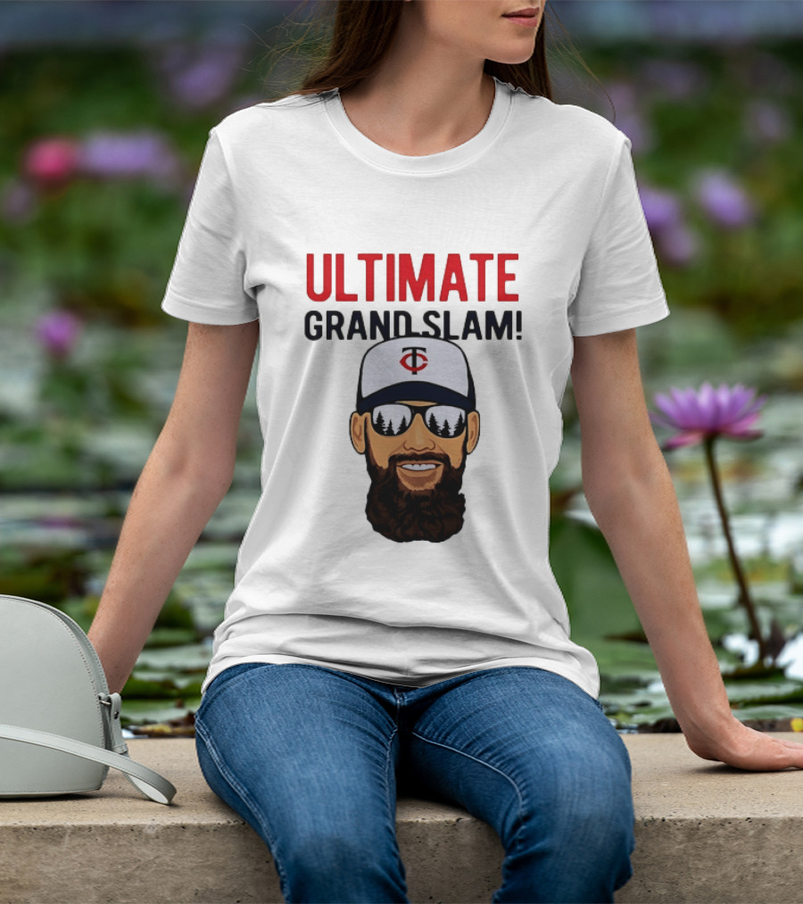 Minnesota Twins Ultimate Grand Slam MLB Bearded Player With Sunglasses T-Shirt